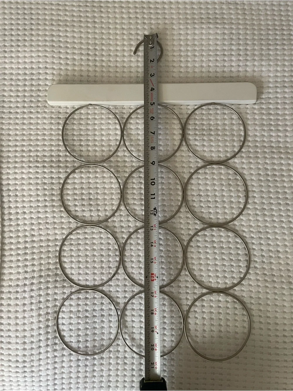 12-Ring Metal Scarf and Accessory Hanger